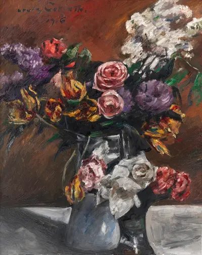 Rosen, Tulpen und Flieder von Lovis Corinth