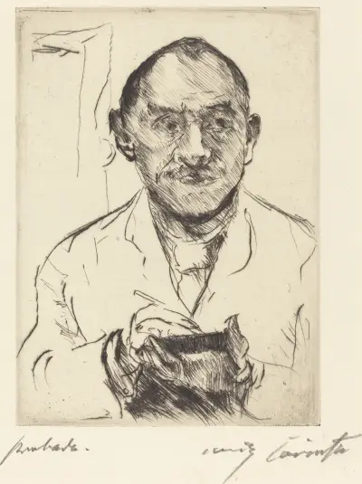 Självporträtt av Lovis Corinth