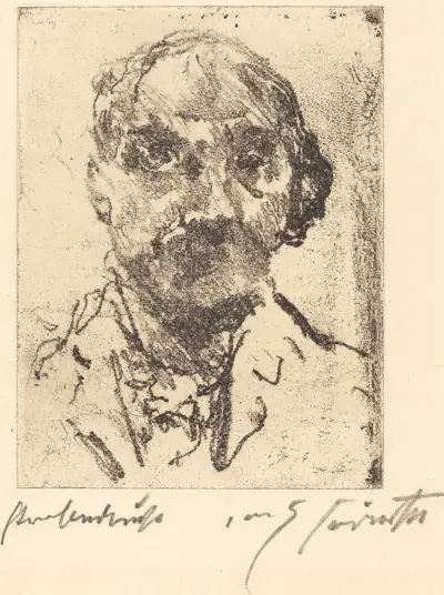 Autoportrét, 1921 – č. 3, Lovis Corinth