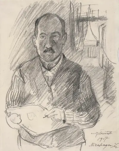 Autoportrét, 1917, Lovis Corinth