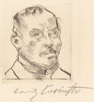 Självporträtt (Huvud) av Lovis Corinth