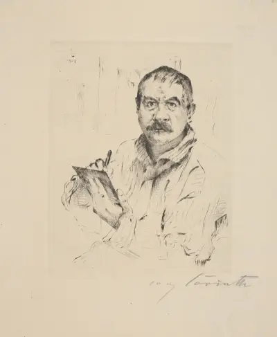 Selbstporträt, 1909 von Lovis Corinth
