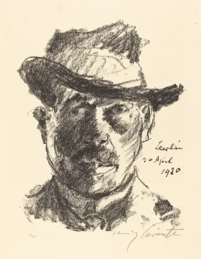 Självporträtt (Selbstbildnis) II av Lovis Corinth