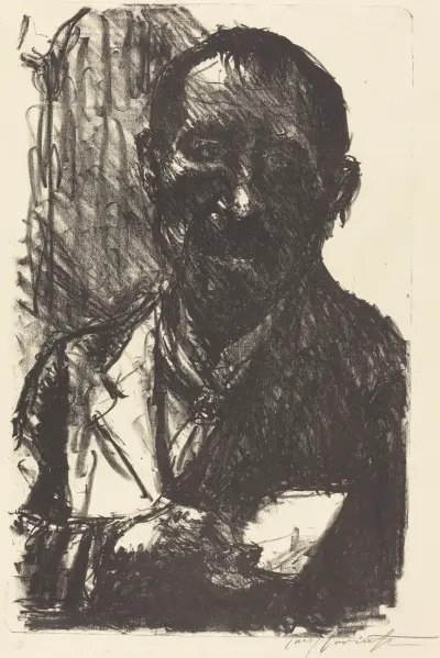 Self-Portrait Sketching von Lovis Corinth