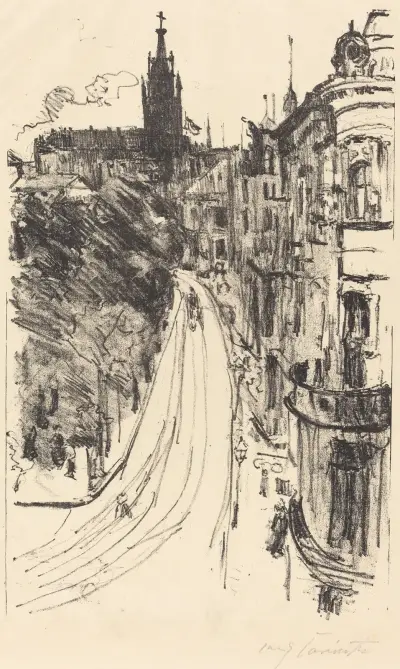 Straße in Königsberg von Lovis Corinth