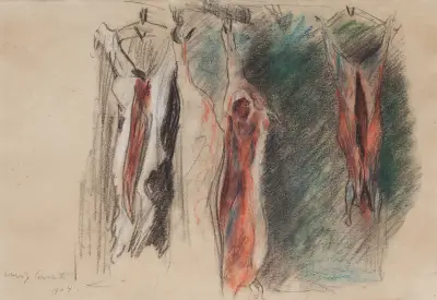 Studie vyvržených vepřů von Lovis Corinth
