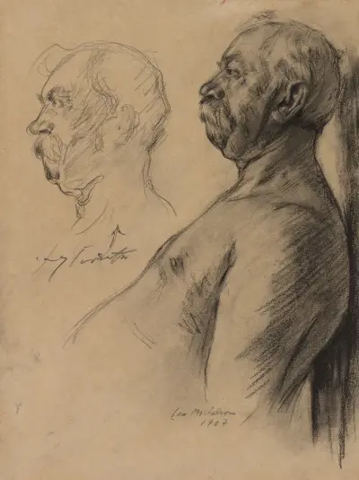 Studies of an Old Man von Lovis Corinth
