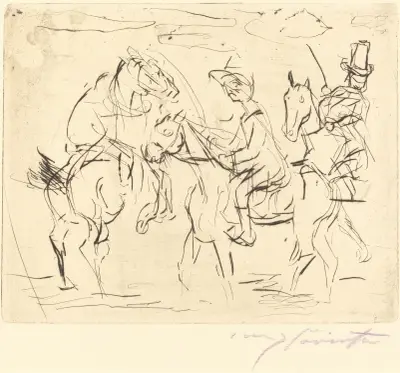Söndagsryttare av Lovis Corinth