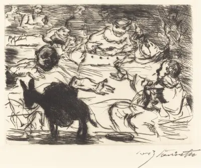 The Banquet of Trimalchio; pl.V von Lovis Corinth