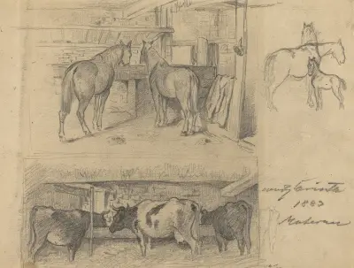 The Barn von Lovis Corinth