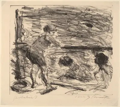 The Bath House (Badeanstalt) von Lovis Corinth