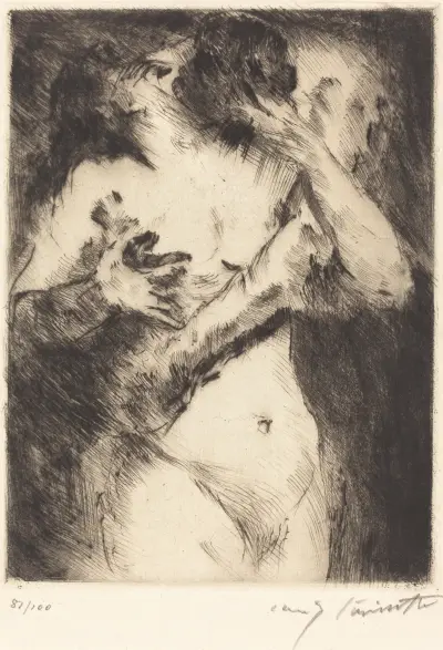 The Embrace (The Kiss) von Lovis Corinth