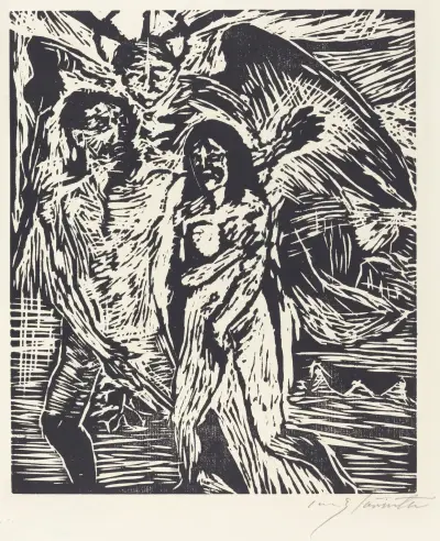 The Expulsion from Paradise (Austreibung aus dem Paradies) von Lovis Corinth