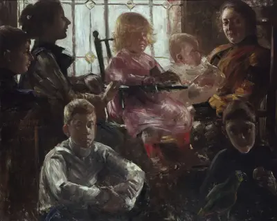 The Family of the Painter Fritz Rumpf von Lovis Corinth