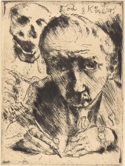 Tod und Künstler (Death and the Artist) von Lovis Corinth