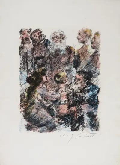 Wilhelm Tell: Attinghausens död av Lovis Corinth