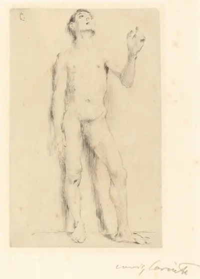 Ung manlig akt av Lovis Corinth