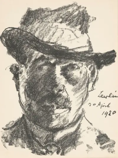 Zelfportret Lovis Corinth von Lovis Corinth