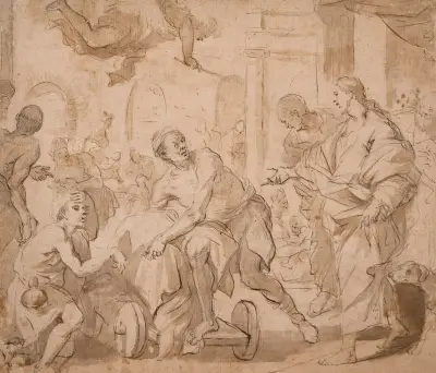 Christus heilt den Gelähmten in Bethesda von Luca Giordano