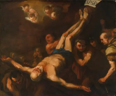 Crucifixion Of St. Peter av Luca Giordano