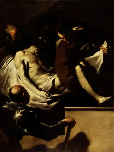 Entombment Of Christ av Luca Giordano