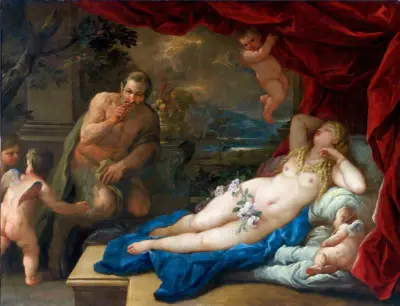Jupiter And Antiope av Luca Giordano