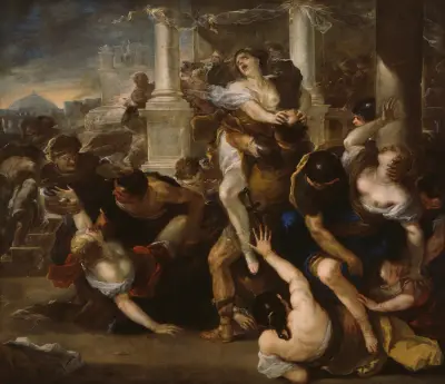 Der Raub der Sabinerinnen von Luca Giordano