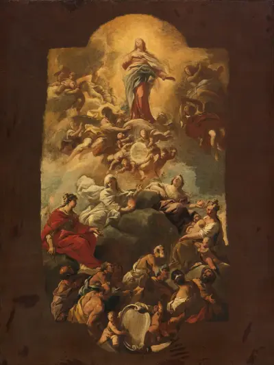 The Assumption Of The Virgin av Luca Giordano