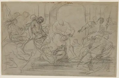The Mocking of Christ av Luca Giordano