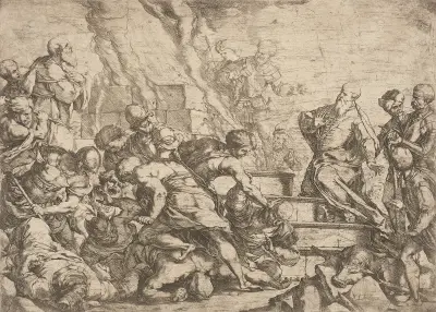 Elias offer av Luca Giordano