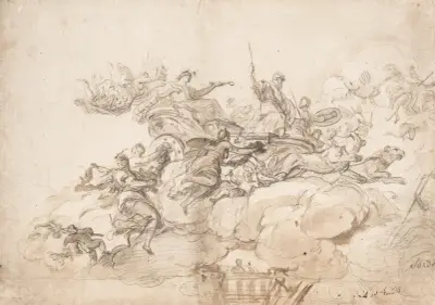 Kybeles triumf av Luca Giordano