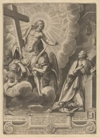 Christus erscheint dem Jesuiten Jacob Ledema von Lucas Kilian
