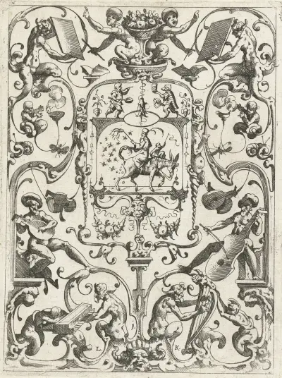 Groteskendekoration, 1607 – Nr. 3 von Lucas Kilian