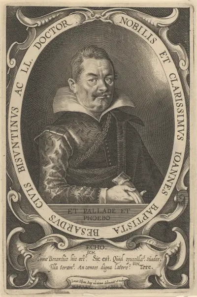 Porträt von Jean-Baptiste Besard von Lucas Kilian