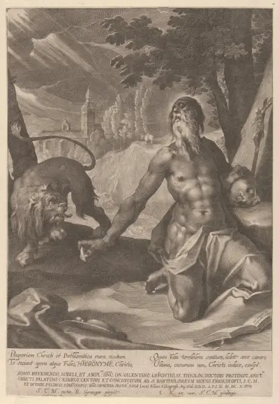 Święty Hieronim na pustyni, Lucas Kilian