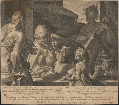 The Holy Family av Lucas Kilian