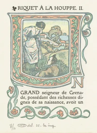 Hoofdletter U av Lucien Pissarro