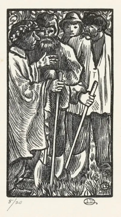 Houthakkers av Lucien Pissarro