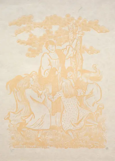Illustration 25:  La Ronde av Lucien Pissarro