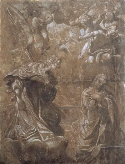 Annunciation, 1616 av Ludovico Carracci