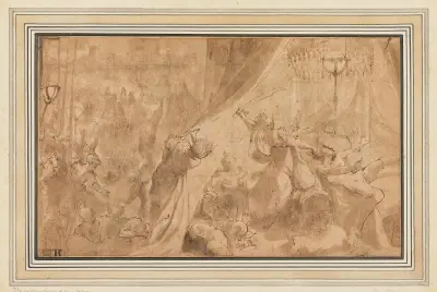 Judith Beheading Holofernes av Ludovico Carracci