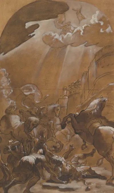 The Conversion of Saint Paul av Ludovico Carracci