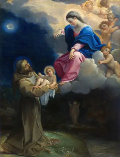 The Vision of Saint Francis av Ludovico Carracci
