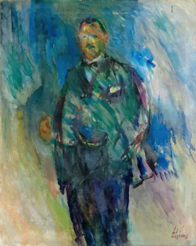 Man In A Frock Coat, Presumed To Be The Artist henrik Lund av Ludvig Karsten