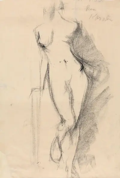 Stojící ženský akt, Nr. 2, Ludvig Karsten