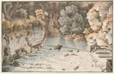 À Orbe av Johann Ludwig Aberli