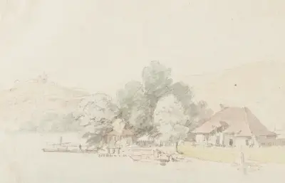Vid Bielsjön av Johann Ludwig Aberli