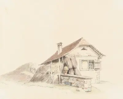 Bondgård av Johann Ludwig Aberli