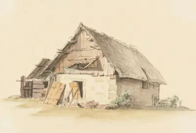Berner Bauernhaus av Johann Ludwig Aberli