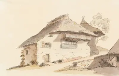 Berner Bauernhaus av Johann Ludwig Aberli